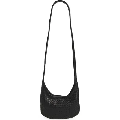 Bottega Veneta Small Fluffy Intrecciato Leather Crossbody Bag
