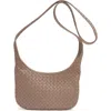 Bottega Veneta Small Fluffy Intrecciato Leather Crossbody Bag