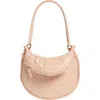 Bottega Veneta Small Gemelli Intrecciato Leather Shoulder Bag In Lotus/brass