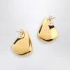 Bottega Veneta Small Gold Fin Earrings