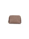 Bottega Veneta Half Moon Medium Intrecciato Leather Pouch In Brown