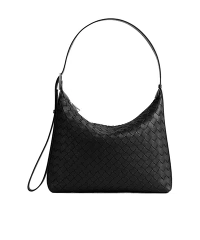 Bottega Veneta Small Hobo Bag In Black