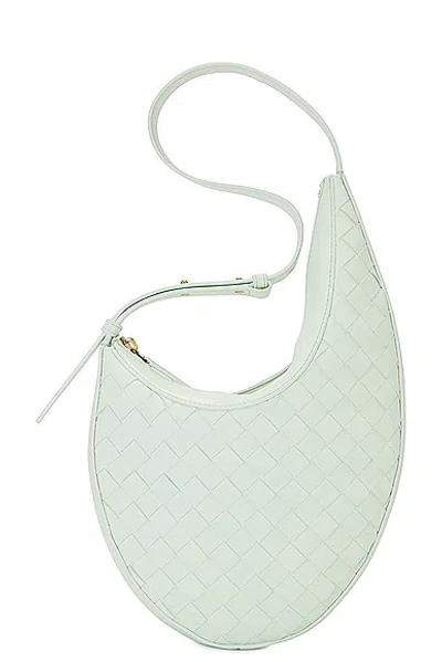 Bottega Veneta Small Hobo Bag In Glacier & Muse Brass