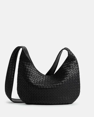 Bottega Veneta Brown Veneto Crossbody Bag In Black