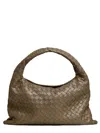 Bottega Veneta Hop Small Leather Shoulder Bag In Beige