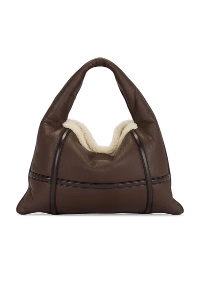 Bottega Veneta Small Hop Bag In Light Brown  Teddy  Fondant  & Muse Bras