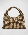 Bottega Veneta Small Hop Bag In Natural/black