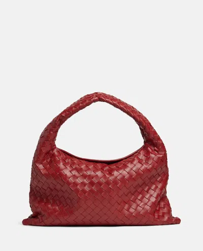 Bottega Veneta Small Hop Bag In Red