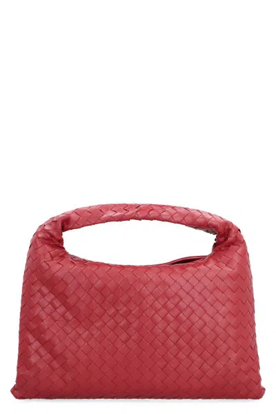 Bottega Veneta Small Hop Bag In Red