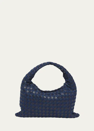 Bottega Veneta Small Hop Shoulder Bag In Blue