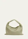 Bottega Veneta Small Hop Hobo Bag In 2929 Travertine-m