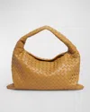 Bottega Veneta Small Hop Hobo Bag In Dark Praline
