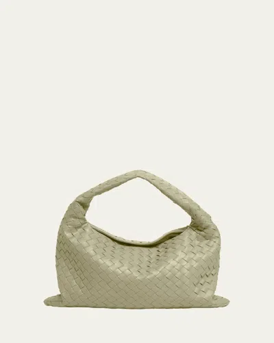 Bottega Veneta Small Hop Hobo Bag In Travertine-muse Bra