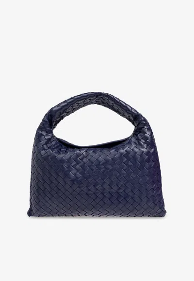 Bottega Veneta Small Hop Intrecciato Leather Shoulder Bag In Duke