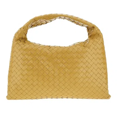 Bottega Veneta Hop Small Intrecciato Leather Tote In Dark Praline