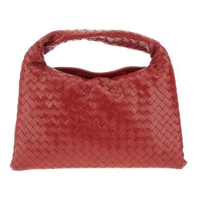 Bottega Veneta Small 'hop' Leather Bag In Red