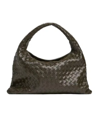 Bottega Veneta Small Hop Shoulder Backpack In Black