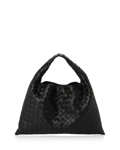 BOTTEGA VENETA SMALL HOP INTRECCIATO LEATHER SHOULDER BAG