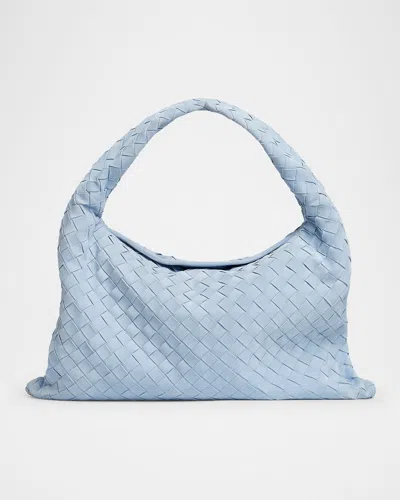 Bottega Veneta Small Hop Shoulder Bag In Blue