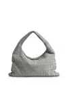 Bottega Veneta Small Hop Bag In Sterling/brass