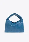 BOTTEGA VENETA SMALL HOP TOP HANDLE BAG IN INTRECCIATO LEATHER