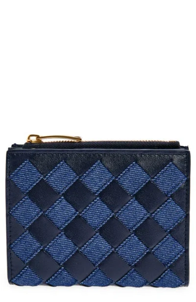 BOTTEGA VENETA BOTTEGA VENETA SMALL INTRECCIATO BIFOLD ZIP WALLET