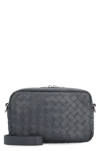 Bottega Veneta Small Intrecciato Camera Bag In Grey | ModeSens
