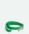 Bottega Veneta Small Intrecciato Dog Leash In Green