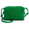 Bottega Veneta Small Intrecciato Leather Crossbody Bag In 3722 Parakeet-gold