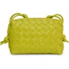 Bottega Veneta Loop Mini Intrecciato Crossbody Bag In Acid