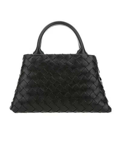Bottega Veneta Small Intrecciato Tote Bag In Black