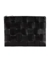 Bottega Veneta Small Intrecciato Zipped Pouch In Black