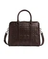 Bottega Veneta Small Intreciato Leather Briefcase In Black