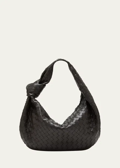 Bottega Veneta Small Jodie Bag In Dark Brown