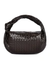 Bottega Veneta Jodie Teen Mini Knotted Intrecciato Leather Tote In Fondant & Gold