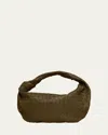 Bottega Veneta Brown Mini Jodie Bag In Kaki-gold