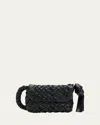 Bottega Veneta Black-m Brass Kalimero Tassel Leather Shoulder Bag In Black