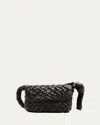 Bottega Veneta Small Kalimero Leather Shoulder Bag In Fondant