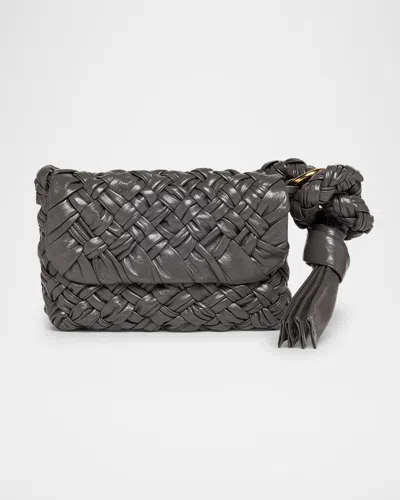 Bottega Veneta Small Kalimero Leather Shoulder Bag In Lapilli