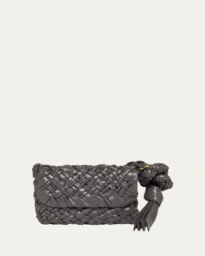 BOTTEGA VENETA SMALL KALIMERO LEATHER SHOULDER BAG