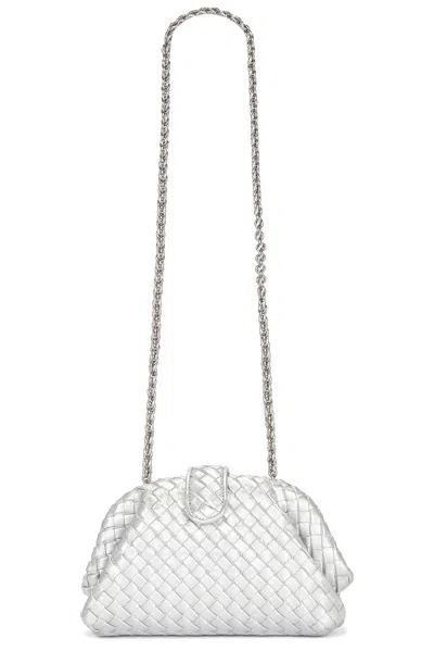 Bottega Veneta Small Lauren 1980 Bag In Silver
