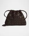 Bottega Veneta Small Leather & Suede Pouch Bag In Brown