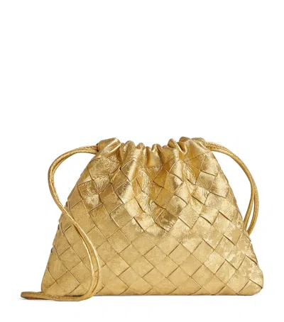 BOTTEGA VENETA SMALL LEATHER DUSTBAG CLUTCH BAG
