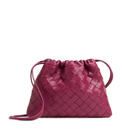Bottega Veneta Small Leather Dustbag Clutch Bag In Pink
