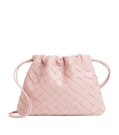 Bottega Veneta Small Leather Dustbag Clutch Bag In Pink