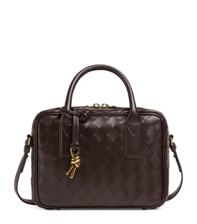 Bottega Veneta Small Leather Getaway Top-handle Bag In Brown