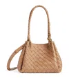 Bottega Veneta Small Leather Parachute Shoulder Bag In Neutral