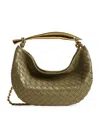 Bottega Veneta Small Leather Sardine Shoulder Bag In Gray