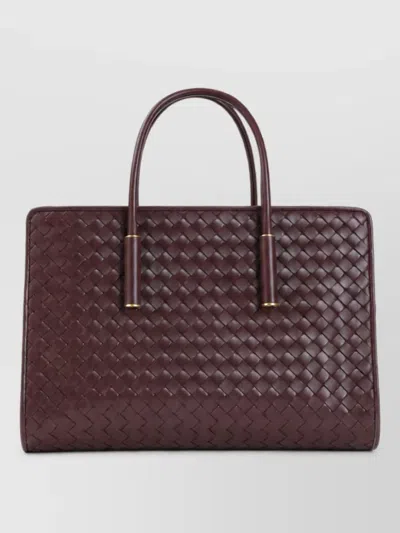 Bottega Veneta Small Leather Tote Bag In Brown