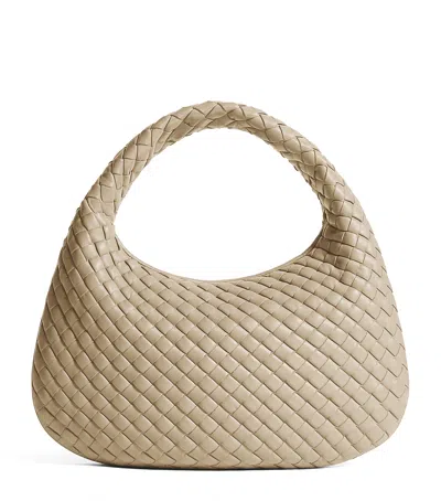 Bottega Veneta Small Leather Veneta Top-handle Bag In Brown